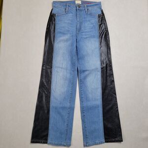Alice + Olivia Blue and Black Flare Jeans